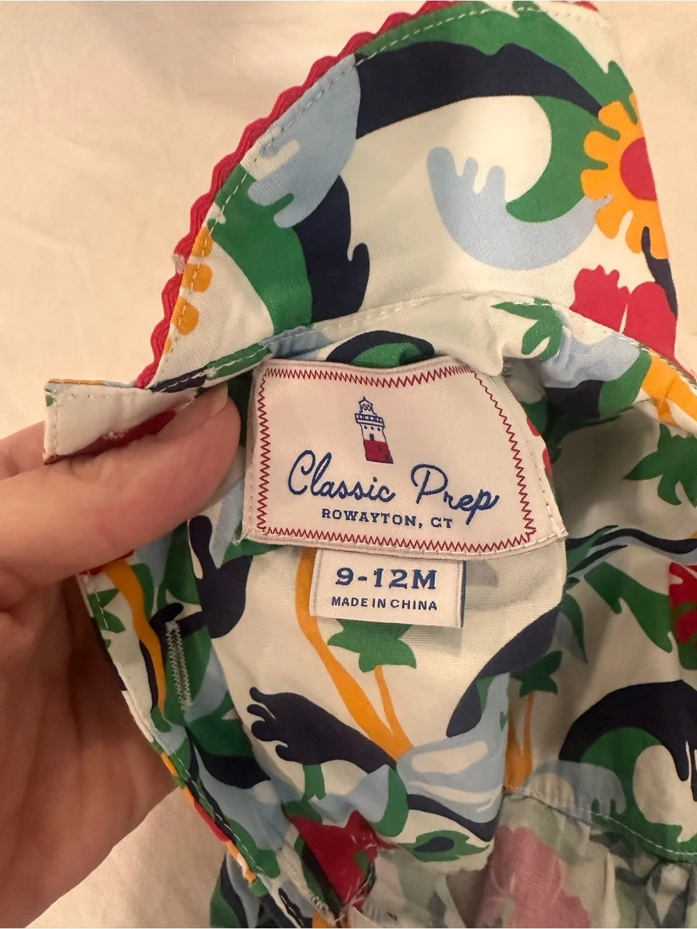 Classic Prep Multicolor Floral Baby Romper - 9-12M